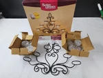 Better Homes & Garden Scrolled Rustic Wrought Iron Tealight Wall Sconce Nib!. Fixed Price $15.99.