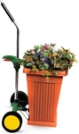 Red Plant Pot Dolly Heavy Duty Trolley For Indoor Outdoor Moving 165 Lbs. Fixed Price $86.99.