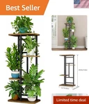 Plant Indoor 4 Tier 5 Potted Multiple Shelf Stands For Garden Cor.... Fixed Price $40.92.