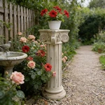 Pedestal Column Plant Stand 28.93'' Tall Roman With Base Pillar. Fixed Price $145.00.