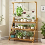 Large Plant Stand 3 Tier Ladder Fold Shelf Herb Flower Holder Hanging Display. Fixed Price $32.92.