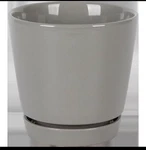 Border Concepts Flair Saucer Pot 8 X 6.25 Grey Ceramic Planter. Fixed Price $22.99.