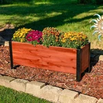 Acacia Wood Raised Garden Bed With Planter Bag - 14.75" Brown By Sunnydaze. Fixed Price $89.67.