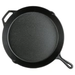 Ozark Trail Cast Iron Skillet Pan Plant Oil Pre-seasoned W/ Handle Lips, 15". Fixed Price $61.10.
