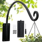 Lifyzoon Heavy Duty Plant Hanger Bracket 16"/BLACK Outdoor Hand-forged Hangin.... Fixed Price $32.75.