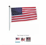 Nylglo Us Flag: 5 Ft Ht, 8 Wd, Nylon, 30 Min. Flagpole Outdoor. Fixed Price $60.00.