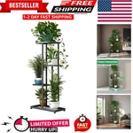 4 Tier Metal Plant Stand Indoor Outdoor Corner Shelf Patio Balcony Rack. Fixed Price $21.92.