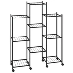 Flower Stand Outdoor Multiple Storage Display Rack Shelf Black Iron Vidaxl. Fixed Price $59.99.
