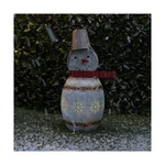 Alpine Corporation 30" Tall Indoor/outdoor Metal Barrel Snowman Lighted Holid.... Fixed Price $135.77.