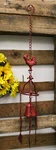 Cast Iron Rustic Red Chicken Rooster Hanging Garden Patio Bell Wind Chime Decor. Fixed Price $32.99.