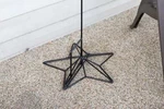 Flag Holder Stand Base - Wrought Iron Amish Made Powder Coated. Fixed Price $97.74.