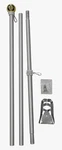 Flagsimp 6 Foot Aluminum Silver Pole With (ball). Fixed Price $31.39.