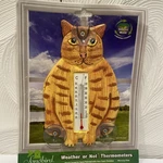 Songbird Essentials 7 Climbing Cat Window Thermometer Hand Carved & Painted. Fixed Price $13.49.