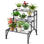 Topbuy Metal 3-TIER Plant Stand Flower Pot Shelves Organizer. Fixed Price $53.99.