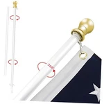 Flag Pole By Free-spin Anti-wrap Residential Or Commercial 6 Ft. 1 Vivid White. Fixed Price $68.64.
