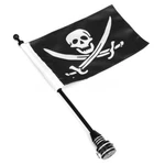 Motorcycle Pirate Skull Flagpole Luggage Rack Mount For Harley Us Seller. Fixed Price $28.97.