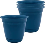 Durable 6-INCH Round Planters With Drainage Peacock 4-PACK For Home & Garden. Fixed Price $27.19.