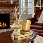 Antler Design Candle Holder Deer Tealight Stand For Living Room Decoration. Fixed Price $55.00.