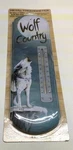 Metal Wall Thermometer 5 X 17 Wolf Country Howling At Moon. Fixed Price $24.95.