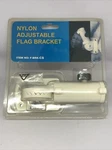 Nylon Adjustable Flag Bracket Pole Holder White 4 Screws New F-brk-cs. Fixed Price $7.68.