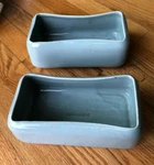 2 1950'S Ceramic Mois'n-air Flower Planter Puritan Sales Co.. Fixed Price $29.99.