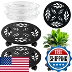 Planterhoma 2 Packs 14 Inch Rolling Stand With Wheels Metal Caddy. Fixed Price $66.07.
