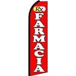 Neoplex Rx Farmacia 1/2 Ft. 11 Windless Swooper Feather Flag. Fixed Price $12.98.
