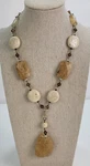 Premier Designs Sand Dune Quartz Stone Pendant Necklace Neutral Boho 18 In. Fixed Price $21.99.
