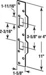 Prime-line 9427 Maximum Security Combination Strike 1.625LX11H In.. Fixed Price $14.61.
