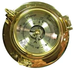 Bey-berk International Brass Barometer Nautical Porthole Weather Beveled Glass. Fixed Price $129.99.