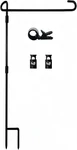 Garden Flag Stand-holder-pole With Stopper Anti-wind Clip For.... Fixed Price $7.45.