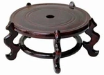 Beautiful Hand Craft Rosewood Oriental Vase Stand 12". Fixed Price $38.73.