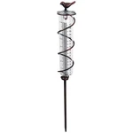 Joybee 7INCH Capacity Glass Spiral Rain Gaugecast Iron Bird Hanging Gaugega. Fixed Price $21.57.