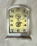 Rare Sterling Silver .925 Longines Art Deco Mantle Desk Clock - 1923. Fixed Price $1250.00.