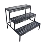 Aboxoo 3 Tier Stair Style Large Metal Plant Stand, Garden Display Shelf Flowe.... Fixed Price $60.16.