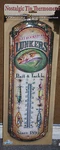 #1291 "get Hooked At Lunkers" Nostalgic Tin Thermometer By Rivers Edge Products. Fixed Price $12.99.