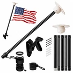 All-in-one Solar Light Kit 5-6FT Stainless Steel 120 Led Us. Fixed Price $57.66.