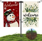 Garden Flag Stand Heavy Duty 3/4" Thick Powder-coated Aluminum Yard Holde. Fixed Price $18.80.