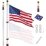 30FT Telescopic Aluminum Kit 3X5' Us Fly America 2. Fixed Price $129.90.