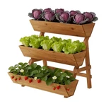 3-TIERS Wooden Raised Garden Bed Tiered Planter Box Flower Pots Vertical Gard.... Fixed Price $109.40.