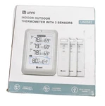 Unni Indoor/outdoor Wireless Thermometer 4.5" Display 330' Range Hygrometer. Fixed Price $25.99.