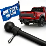 One Piece Stainless Steel Pole For Outside House, 80 Mph Heavy Duty Flag.... Fixed Price $71.27.