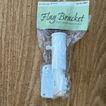 Evergreen Flag Bracket #O4001 Cast Iron White Adjustable Heavy Duty Nos. Fixed Price $15.99.