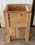 Handmade Cedar Wood Outdoor Flower Planter Box/container W/shelf 17" 26". Fixed Price $65.00.