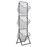 Costway 3-TIER Wire Fruit Basket Stand Kitchen Snack Vegetable Storage Organizer. Fixed Price $79.99.