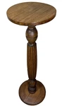Vintage Wood Pedestal Plant Stand Tall Fluted Column Accent Table 36 Inch Solid. Fixed Price $152.10.
