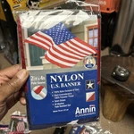 Annin American Flag 2.5 X 4 Ft Nylon Banner Pole Sleeve Made Usa New. Fixed Price $12.00.