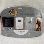 New Bass Pro Shops Oregon Scientific Wireless Rain Gauge W/ Thermometer RGR126N. Fixed Price $59.99.
