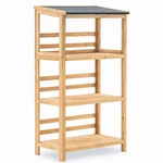 Lovupet Outdoor Garden Shelf, Tier Wooden Ladder Plant Stand 6056-1333. Fixed Price $229.99.