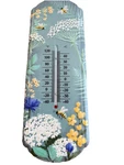 Evergreen Bees-flowers Metal Thermometer Garden Outdoor/indoor Decor New. Fixed Price $13.28.